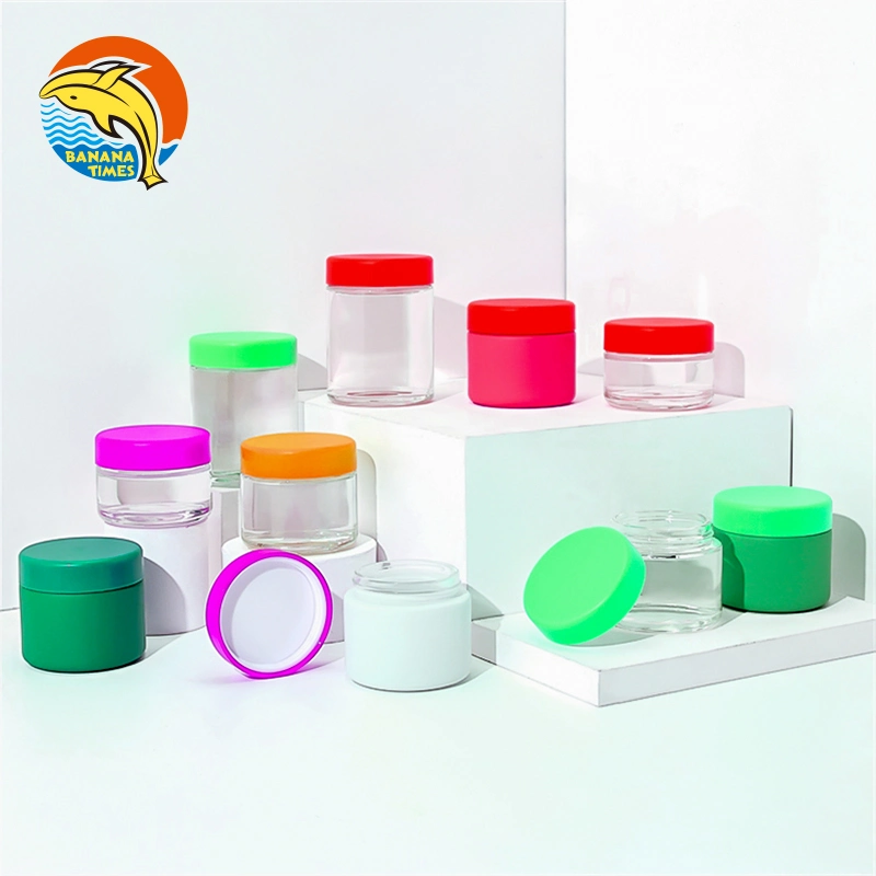 Glass Jar Round Empty Cosmetic Containers Storage Jars with Lids