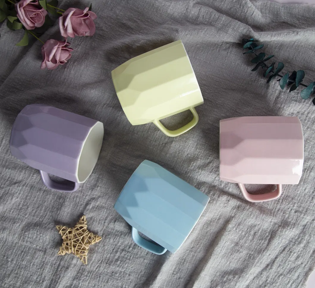 Eco Friendly 310ml Promotional Wholesale New Bone China Color Glazed Coffee Mug