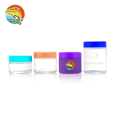 Glass Jar Round Empty Cosmetic Containers Storage Jars with Lids