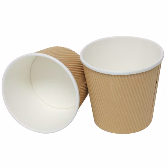 100% Eco Friendly Disposable Brown Kraft Paper Salad Bowl with Lid