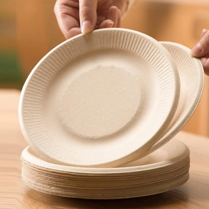Brand New Disposables Plates Biodegradable Compostable 5/6/7/9/10/12 Inch Disposable Cake Party Plate