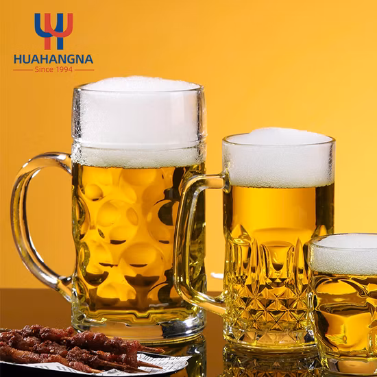Wholesale Free Sample Custom Durable Pilsener Tumbler Beer Drinking Glassware Glass Beer Stein Mug Heavy Base Pint Glass Cup Ipa Beer Glass for Pub Restaurant
